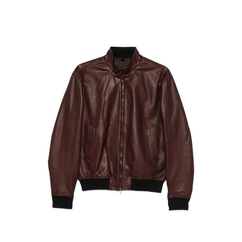 Tagliatore Brown Jackets  Leather Jackets Men